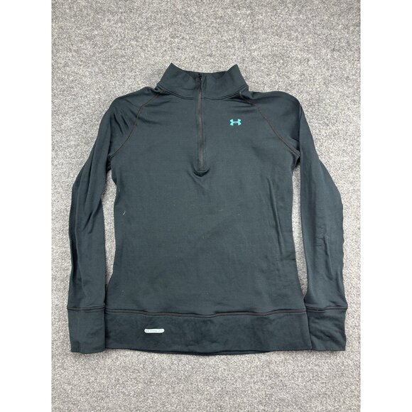 Under Armour Pullover Womens Large Base 2.0 Quarter Zip Thermal Long Sleeve - Picture 1 of 6